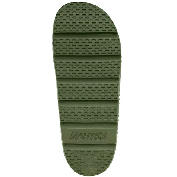 NEW MEN'S NAUTICA SLIPPERS CUSHIONED SLIP-ON SLIDES – EVA FOAM - MENS SIZE 13 ** - Picture 2 of 4